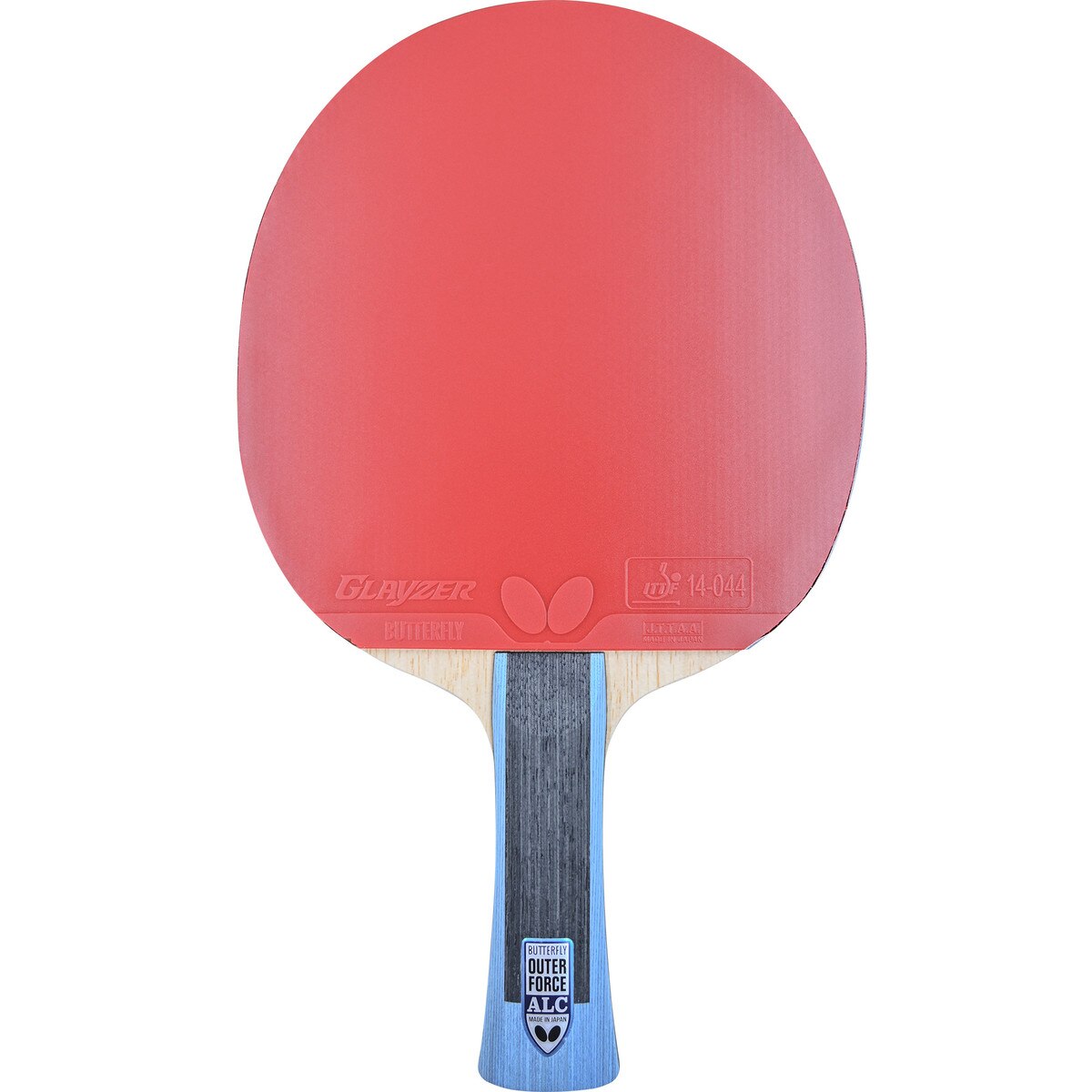 Butterfly Table Tennis - Outerforce ALC Racket with Glayzer - Flared (FL) - Red Side